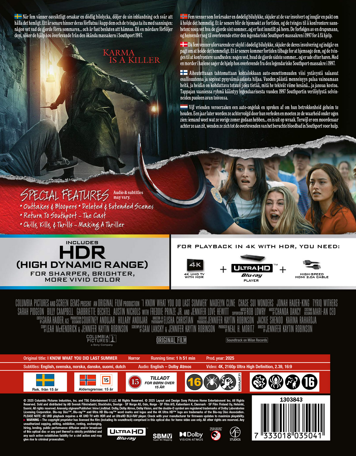 I Know What You Did Last Summer (2025) (Limited Edition Steelbook)  (4K Ultra HD) - 2
