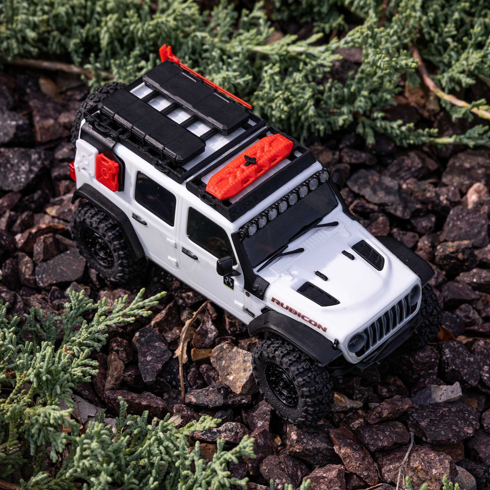 Axial 1/30 SCX30 Jeep Wrangler JLU 4X4 RTR Brushed Rock Crawler (Battery & Charger Included), White - 26