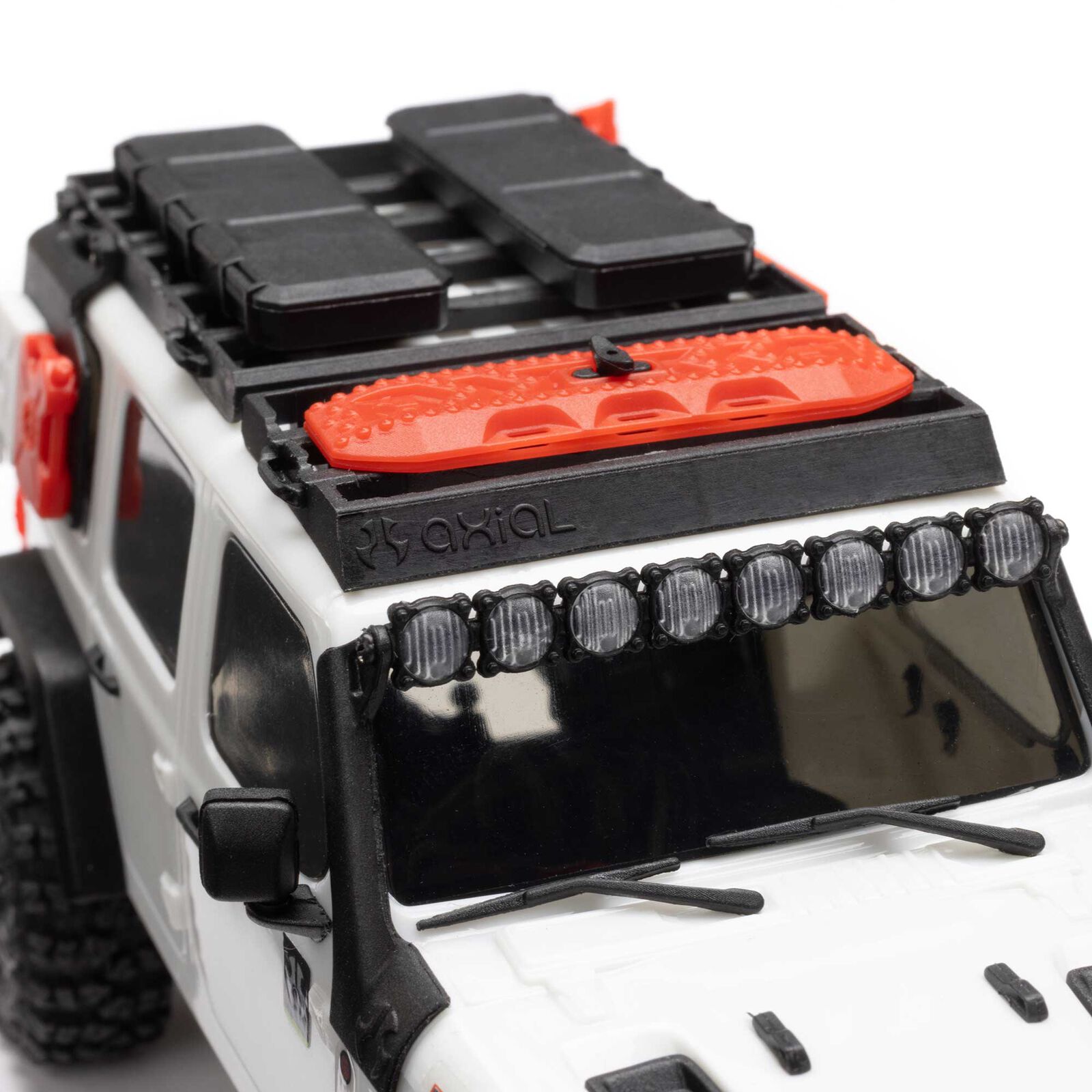 Axial 1/30 SCX30 Jeep Wrangler JLU 4X4 RTR Brushed Rock Crawler (Battery & Charger Included), White - 9