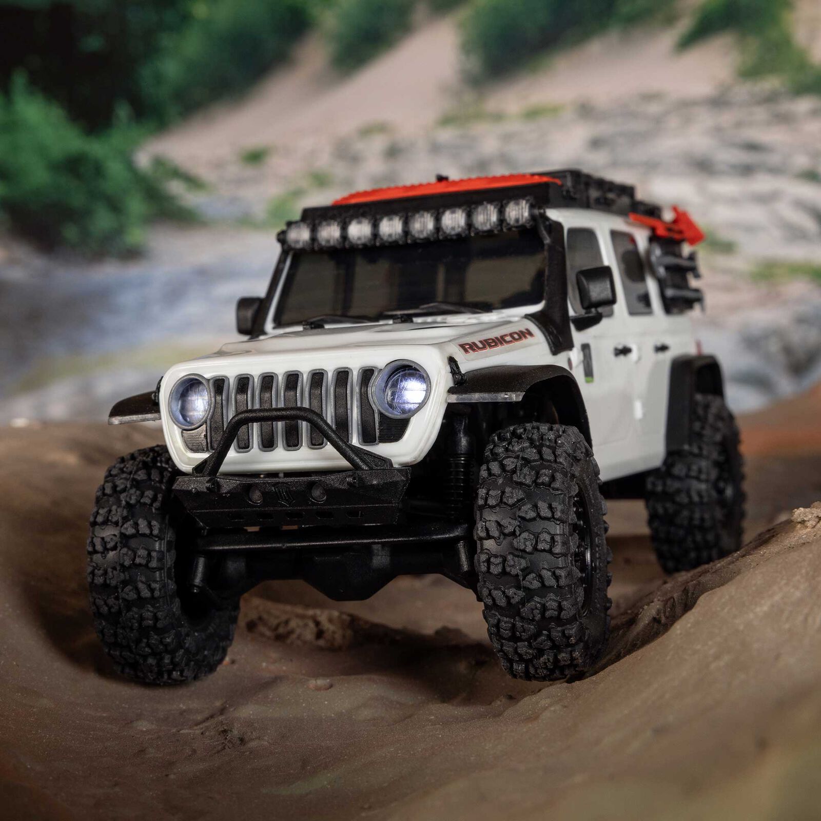 Axial 1/30 SCX30 Jeep Wrangler JLU 4X4 RTR Brushed Rock Crawler (Battery & Charger Included), White - 27