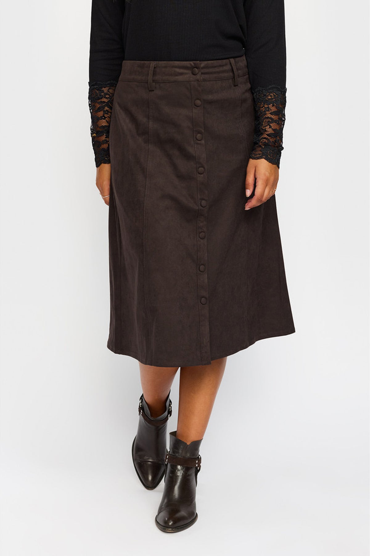 Karma Skirt - Dark Brown - 2-Biz