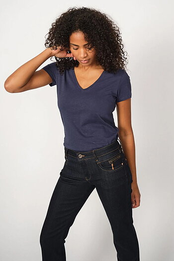 Mos Mosh - MMCarla Naomi Deluxe Jeans Dark Blue 32 tums benlängd