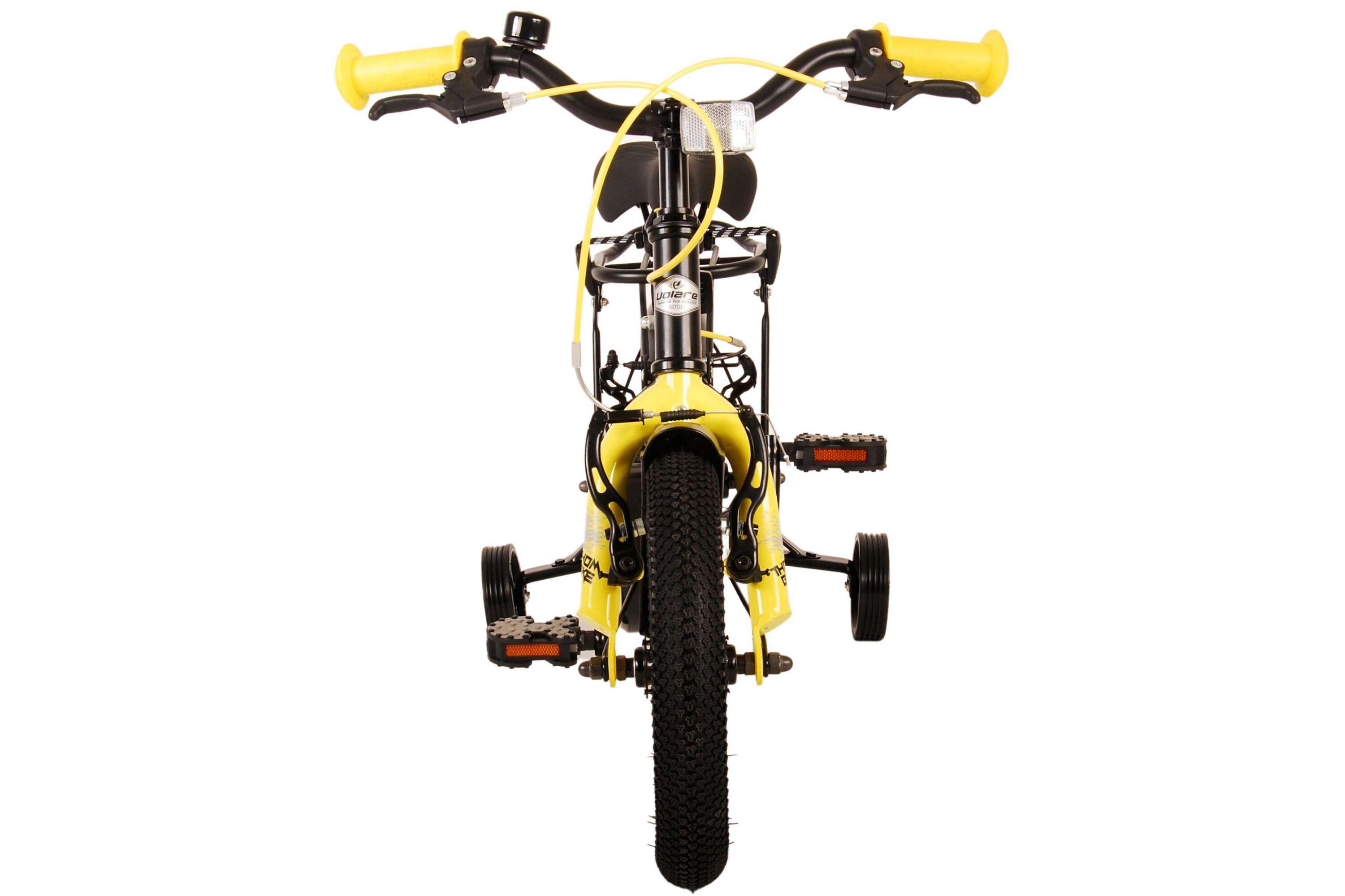 Barncykel Volare Thombike 12 tum – Svart/Gul för barn 3–4 år - 10