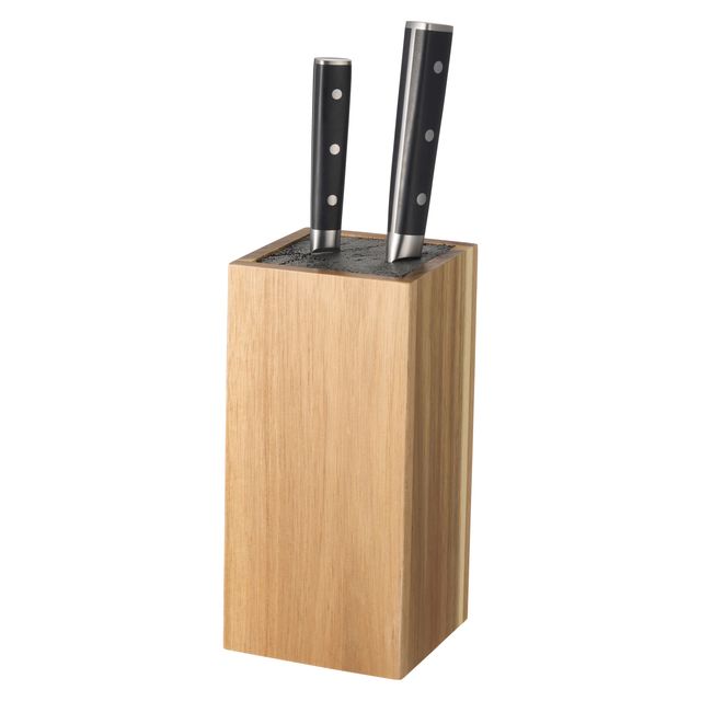 KNIVBLOCK fyrkantigt i trä - 2