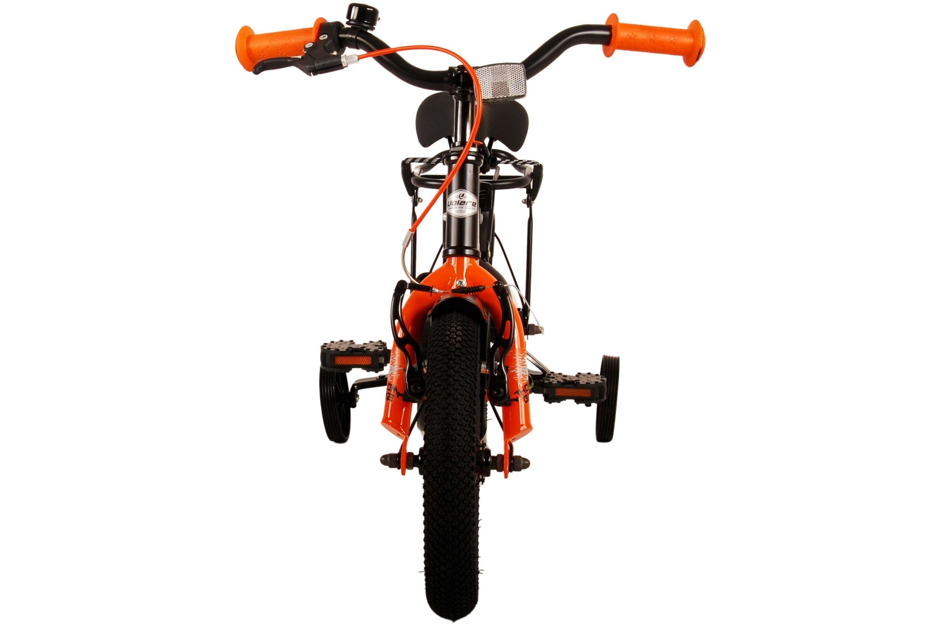 Barncykel Volare Thombike 12 tum – Svart/Orange för barn 3–4 år - 10
