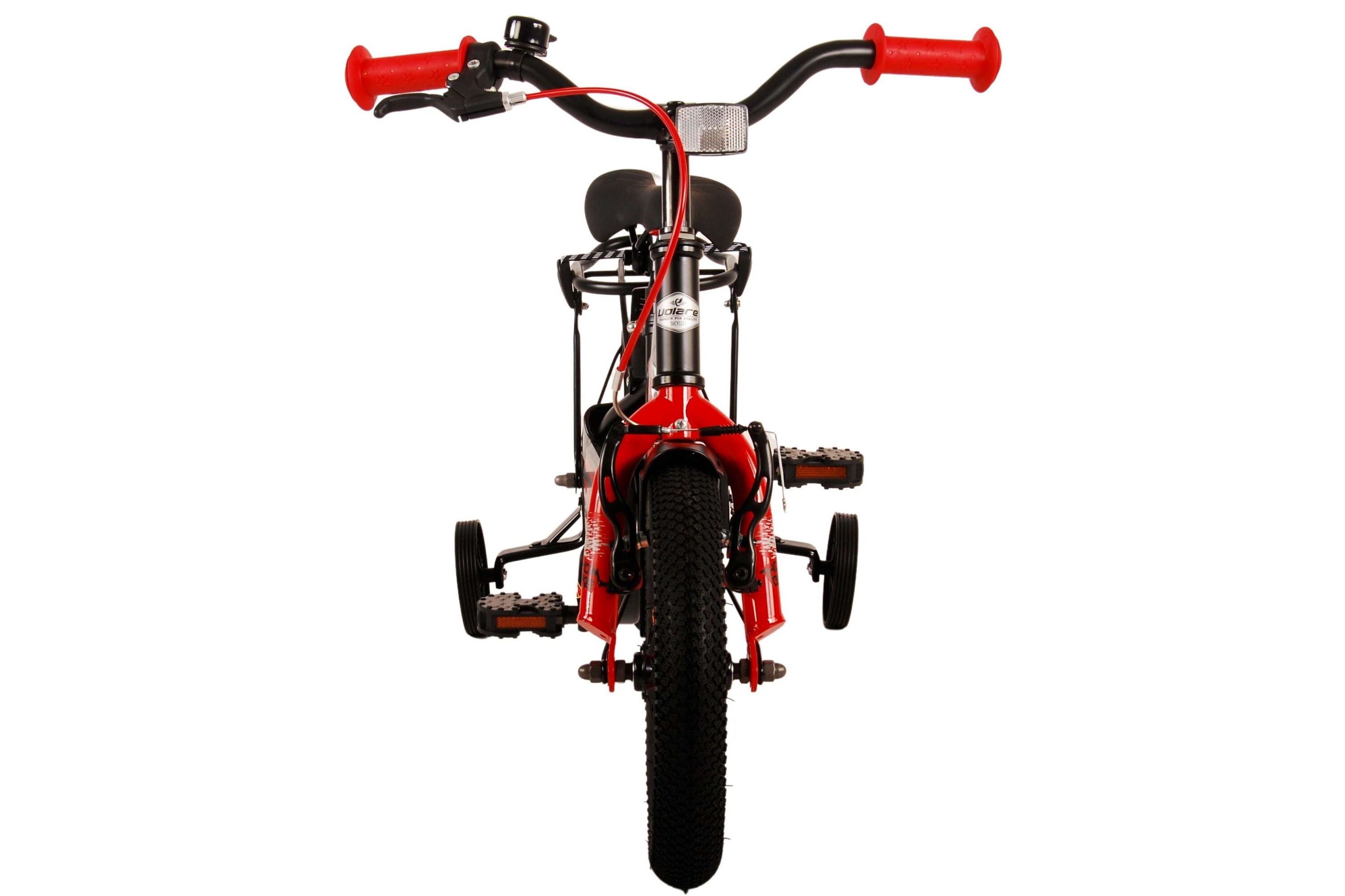Barncykel Volare Thombike 12 tum – Svart/Röd för barn 3–4 år - 9