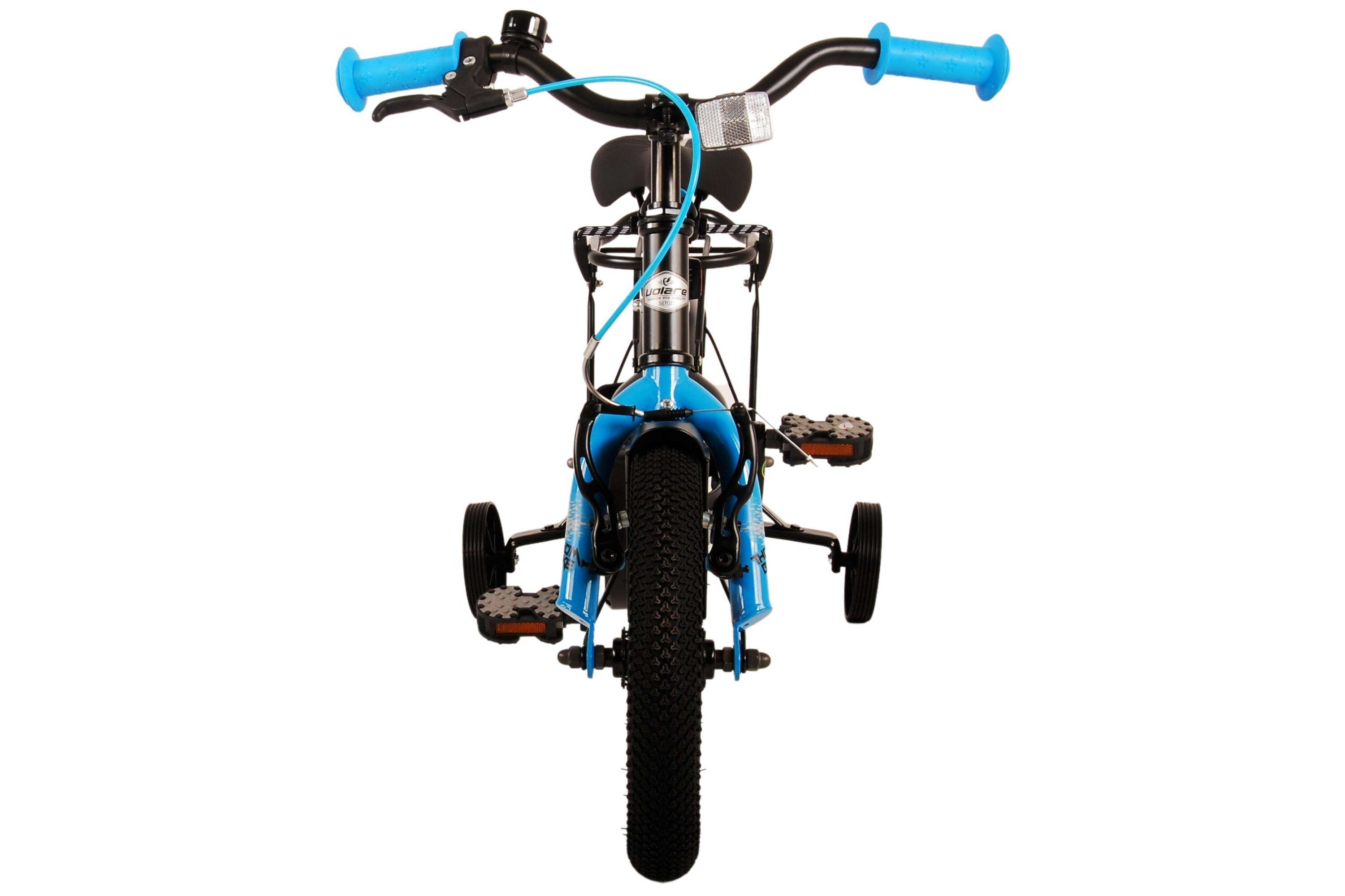 Barncykel Volare Thombike 12 tum – Svart/Blå för barn 3–4 år - 10
