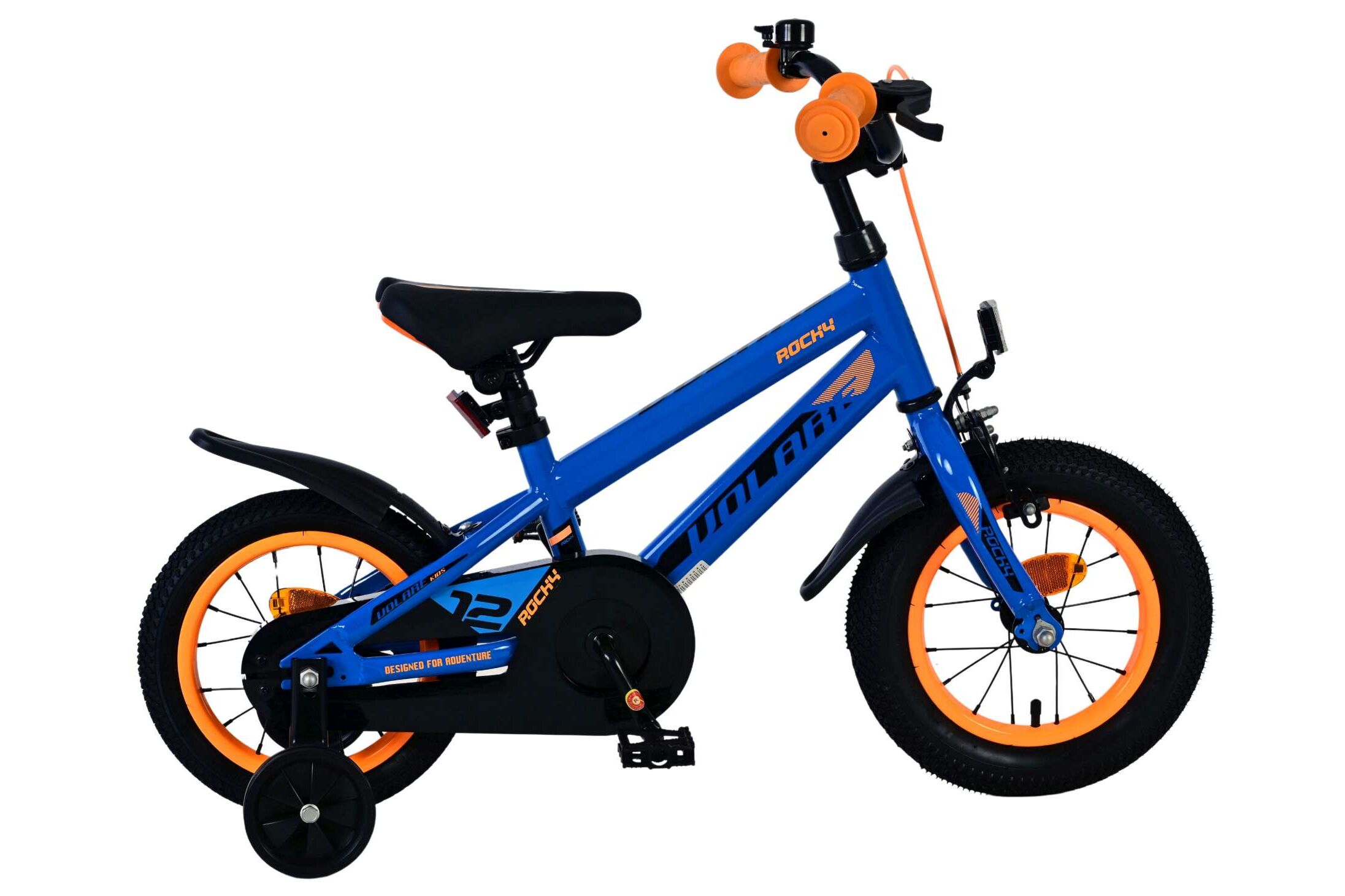 Barncykel Volare Rocky 12 tum – Blå för barn 3–4 år - 10