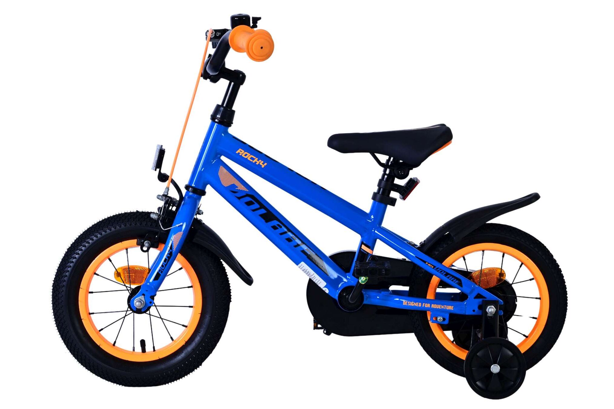 Barncykel Volare Rocky 12 tum – Blå för barn 3–4 år - 8