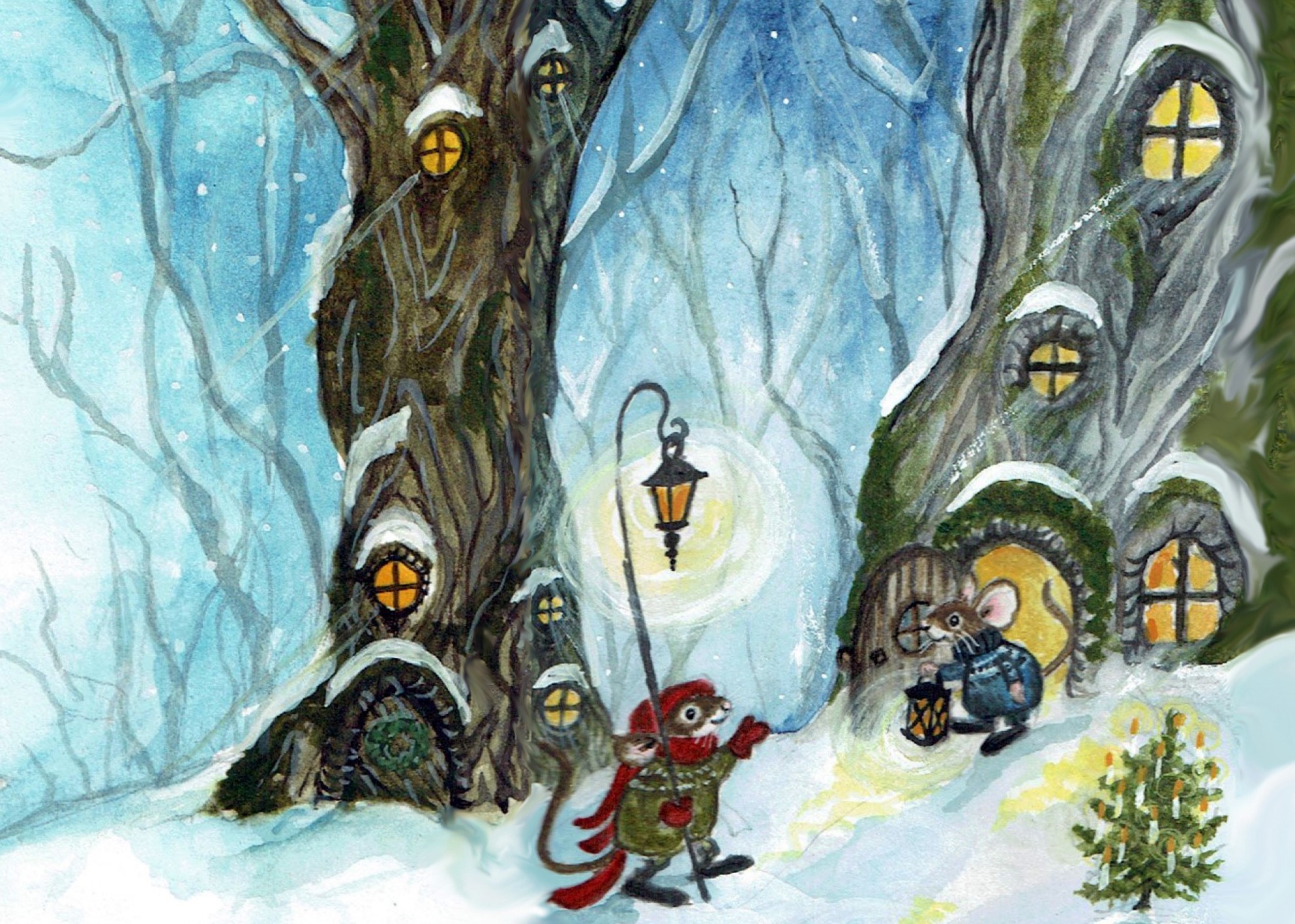 Julkort "Välkommen hem” - 2