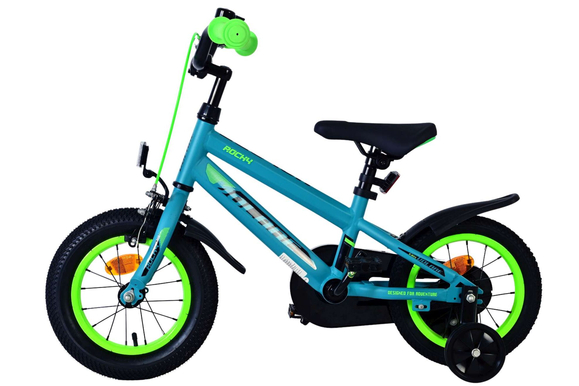 Barncykel Volare Rocky 12 tum – Grön för barn 3–4 år - 8
