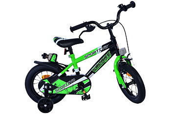 Barncykel Volare Sportivo 12 tum – Grön för barn 3–4 år
