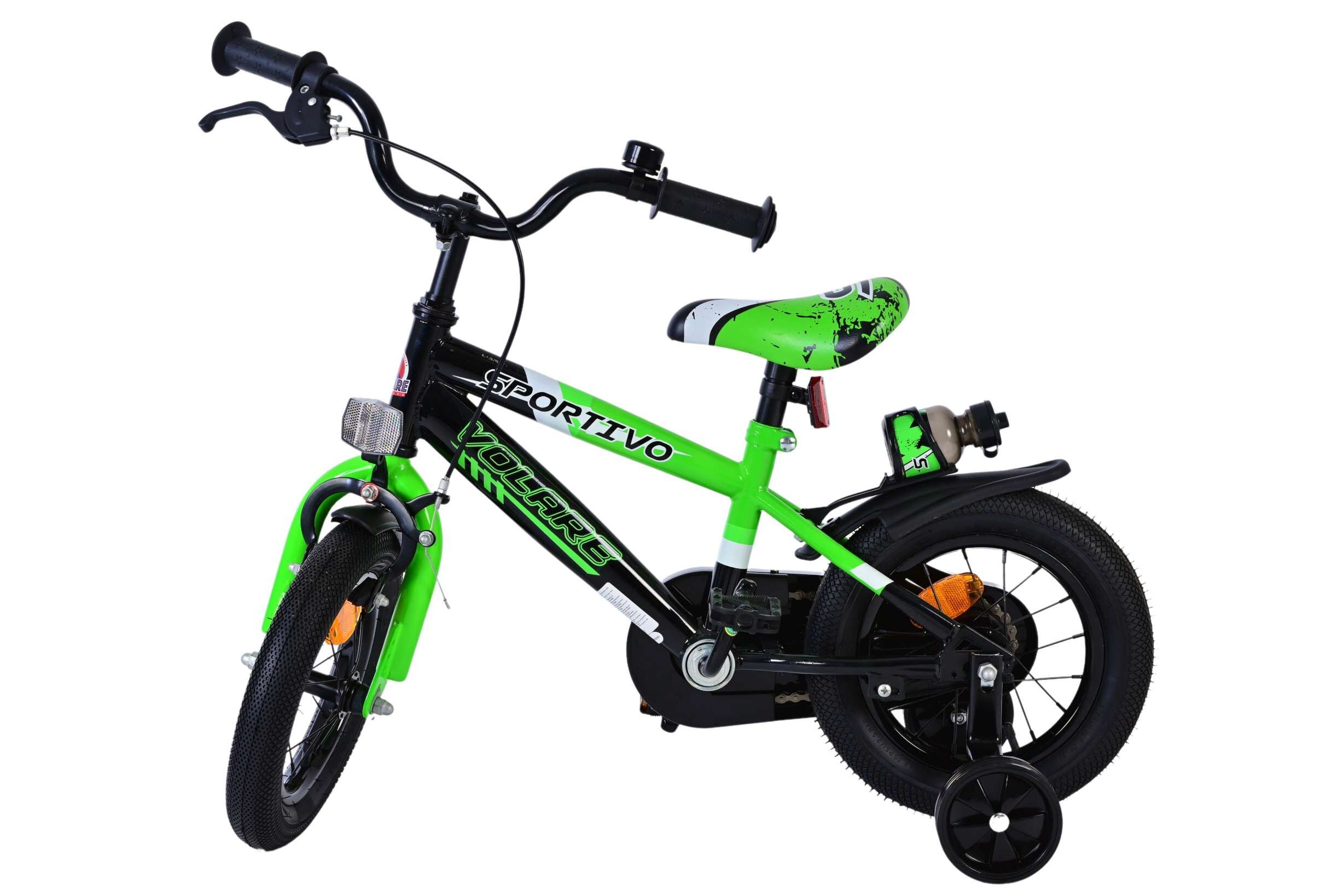 Barncykel Volare Sportivo 12 tum – Grön för barn 3–4 år - 4