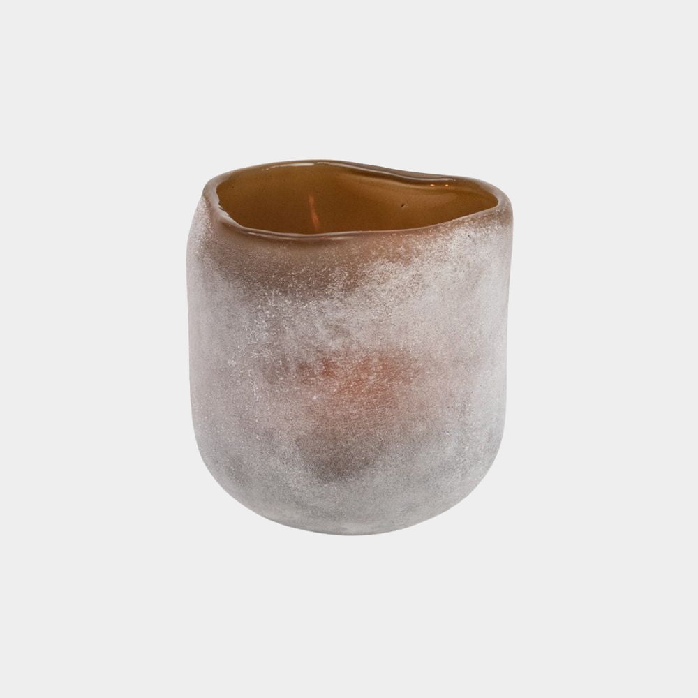 Lykta - Ljusstake - Frost - Sand - 8 cm - 3