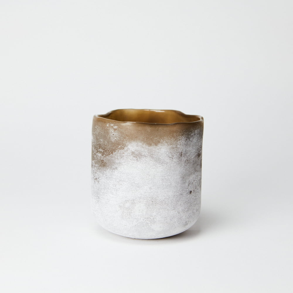 Lykta - Ljusstake - Frost - Sand - 10 cm - 6