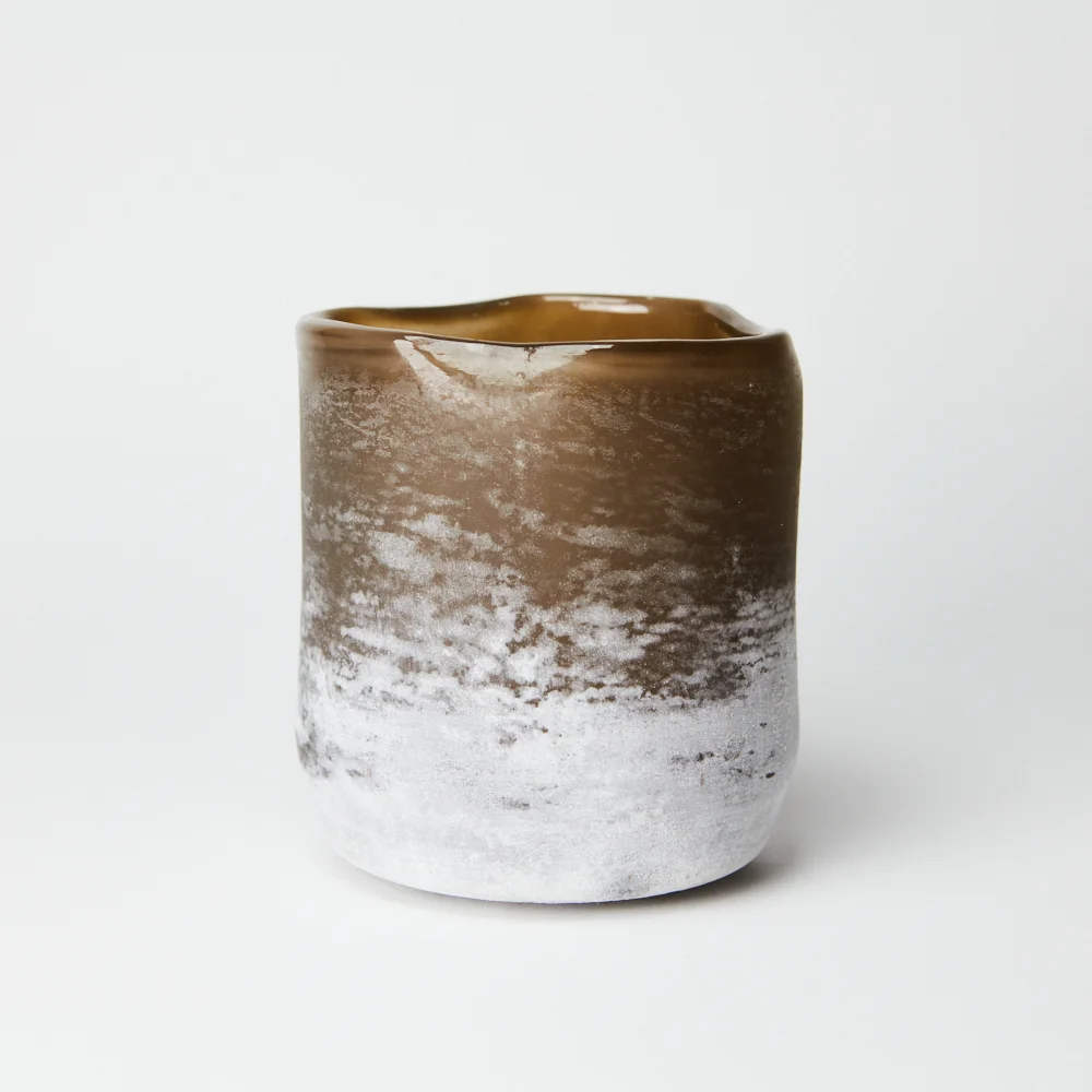 Lantern - Candlestick - Frost - Sand - 12 cm - 6