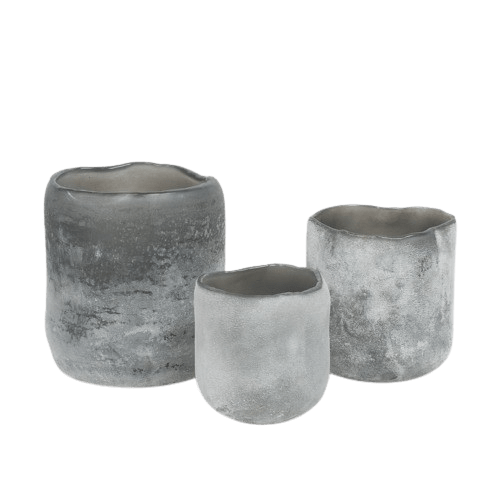 Lantern - Candlestick - Frost - Grey - 12 cm - 7