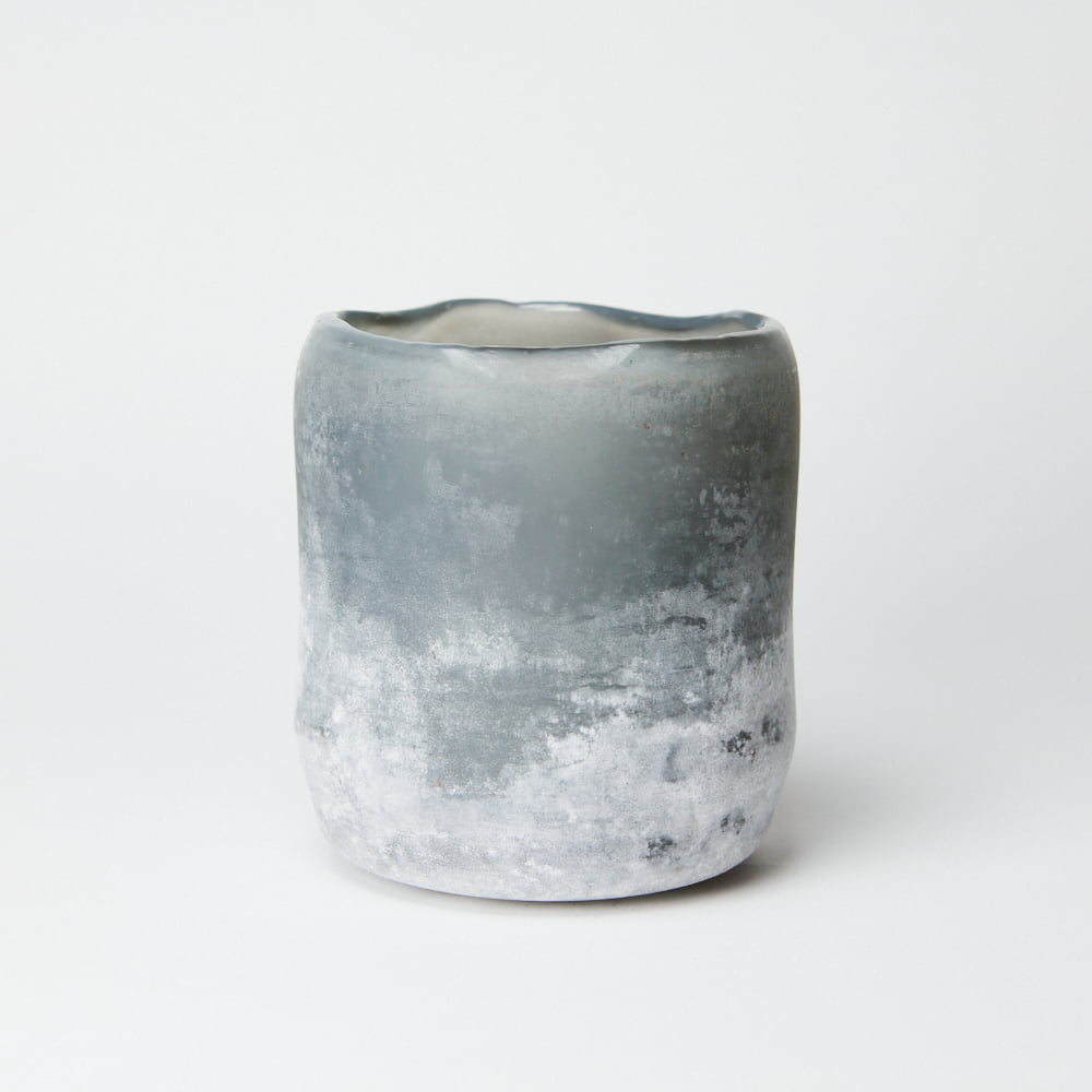 Lantern - Candlestick - Frost - Grey - 12 cm - 6
