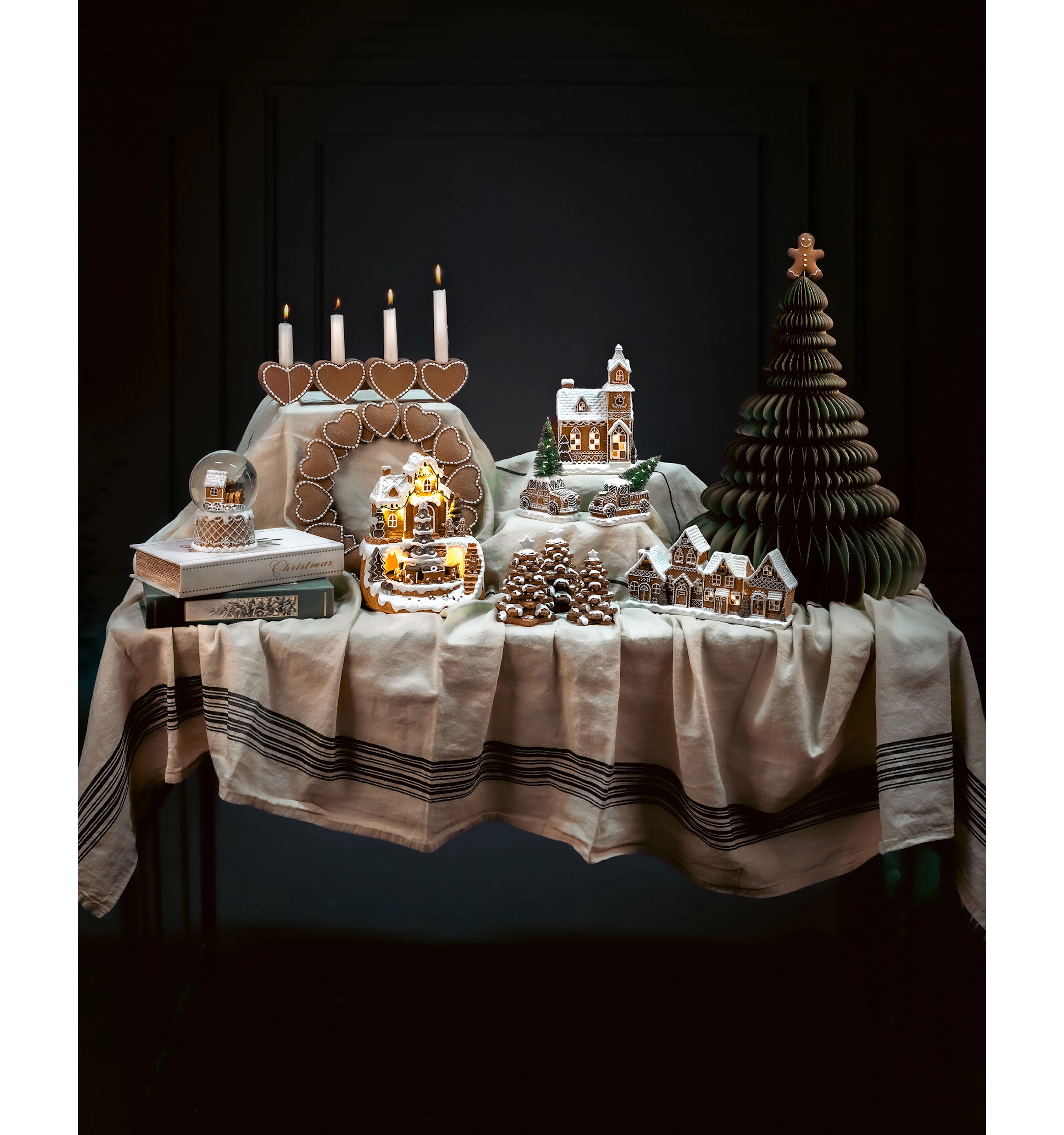 Candlestick Gingerbread 35 cm