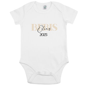 Bebis body - Valfritt namn - "BEBIS + årtal"