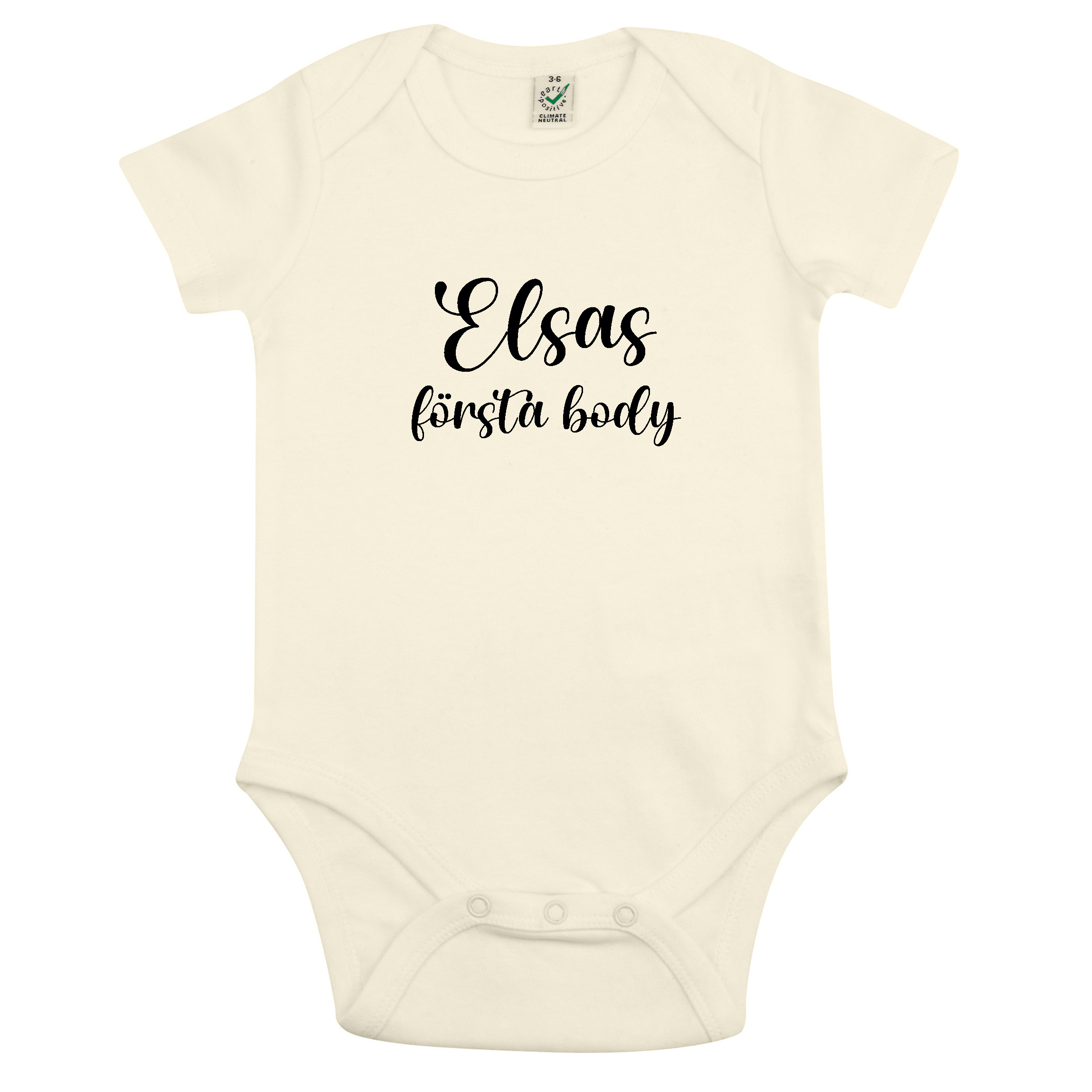 Bebis body - Valfritt namn - "Första body" - 4