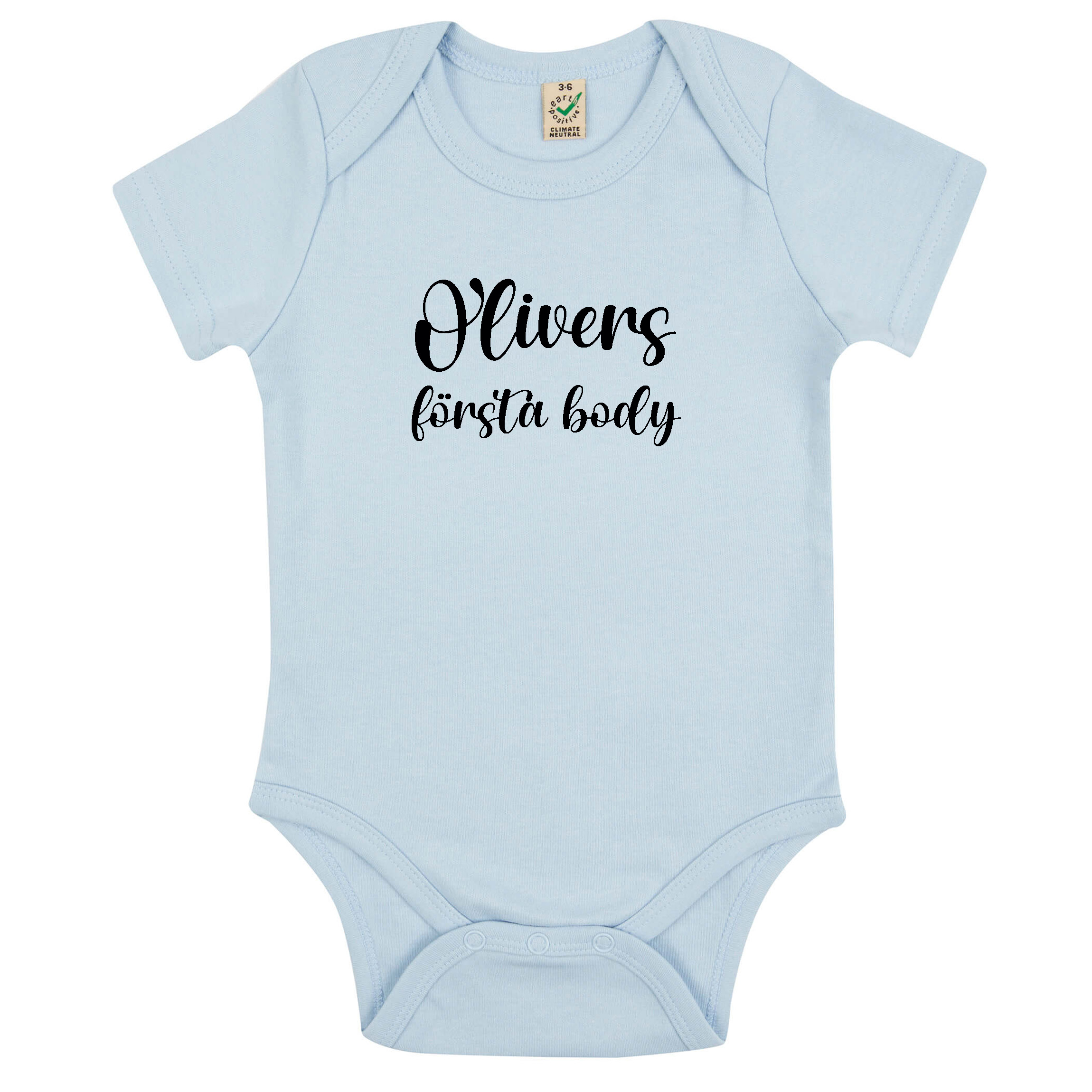 Bebis body - Valfritt namn - "Första body" - 5