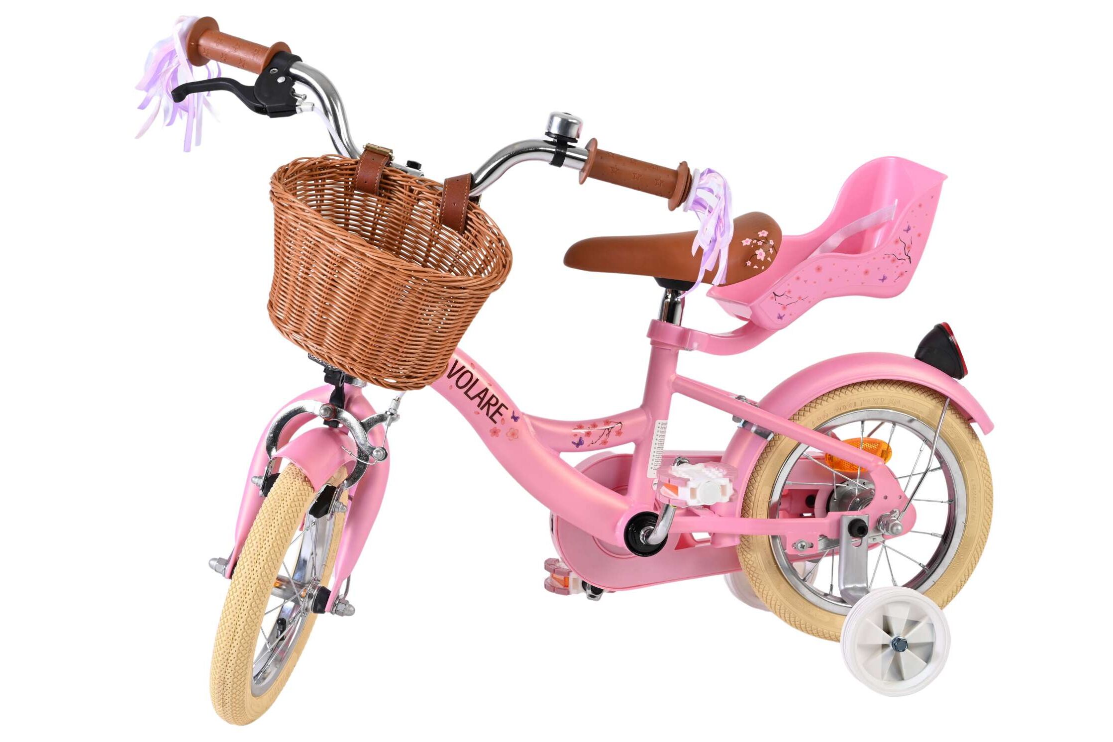 Barncykel Volare Blossom 12 tum – Rosa för barn 3–4 år - 4