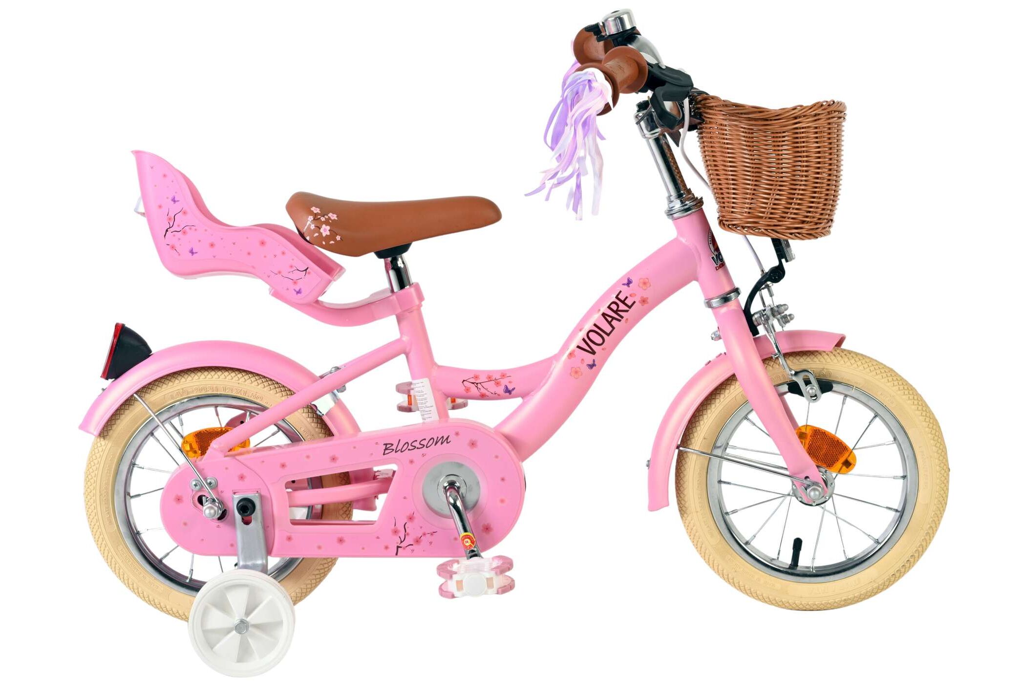 Barncykel Volare Blossom 12 tum – Rosa för barn 3–4 år - 6