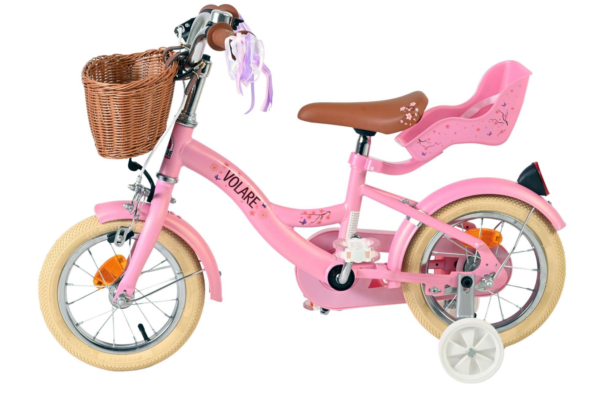 Barncykel Volare Blossom 12 tum – Rosa för barn 3–4 år - 3