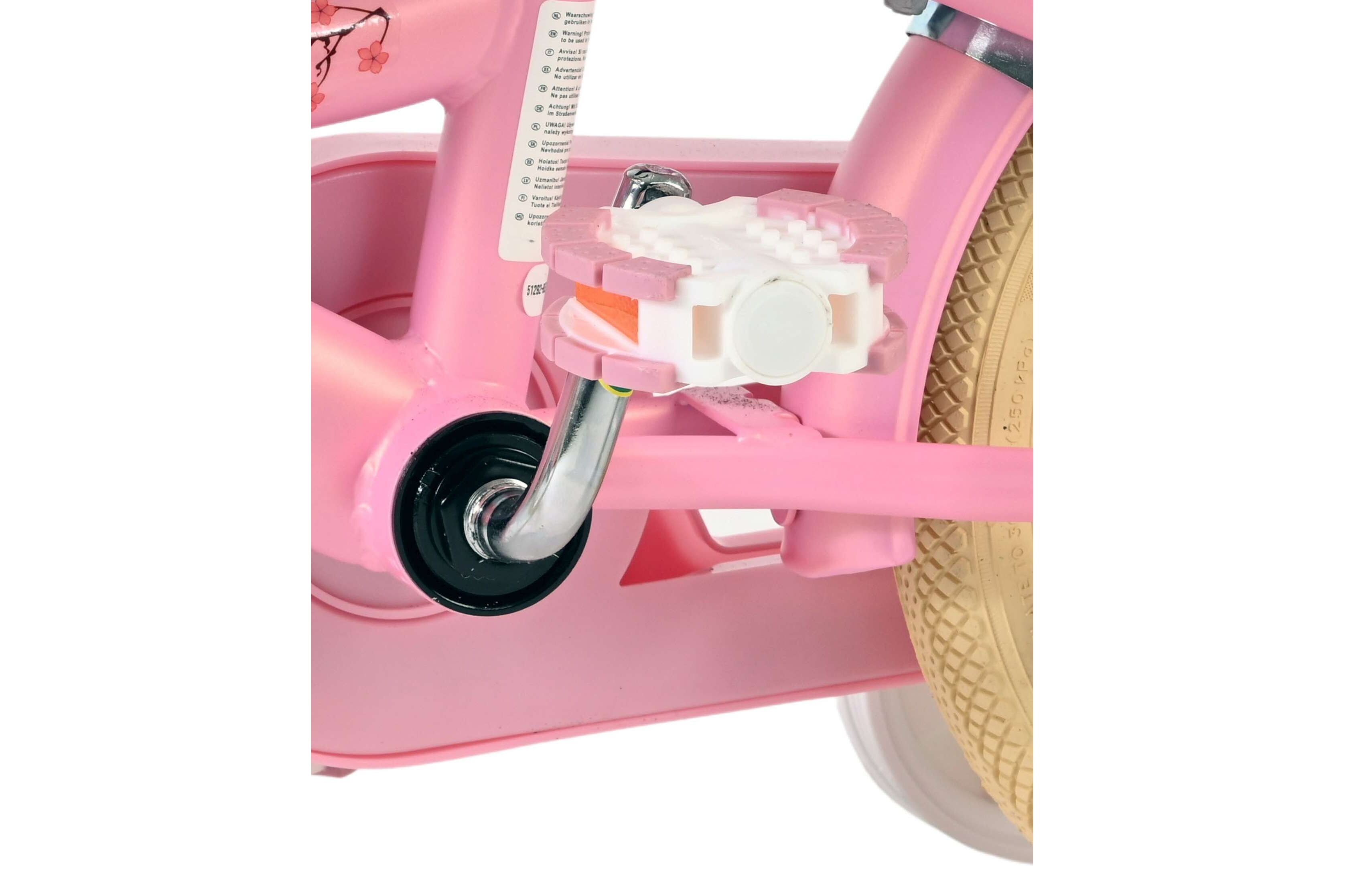 Barncykel Volare Blossom 12 tum – Rosa för barn 3–4 år - 10