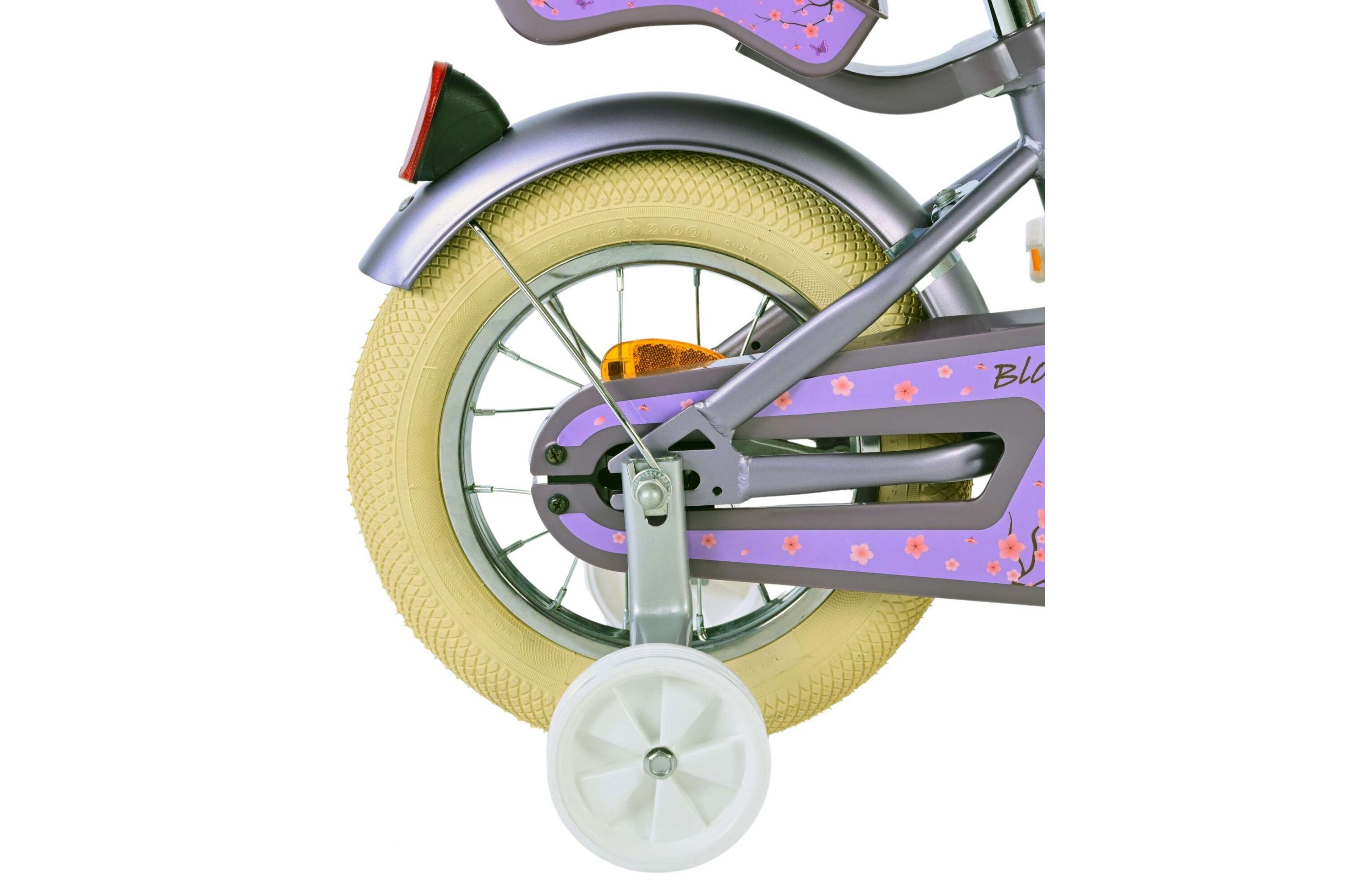 Barncykel Volare Blossom 12 tum – Lila för barn 3–4 år - 5