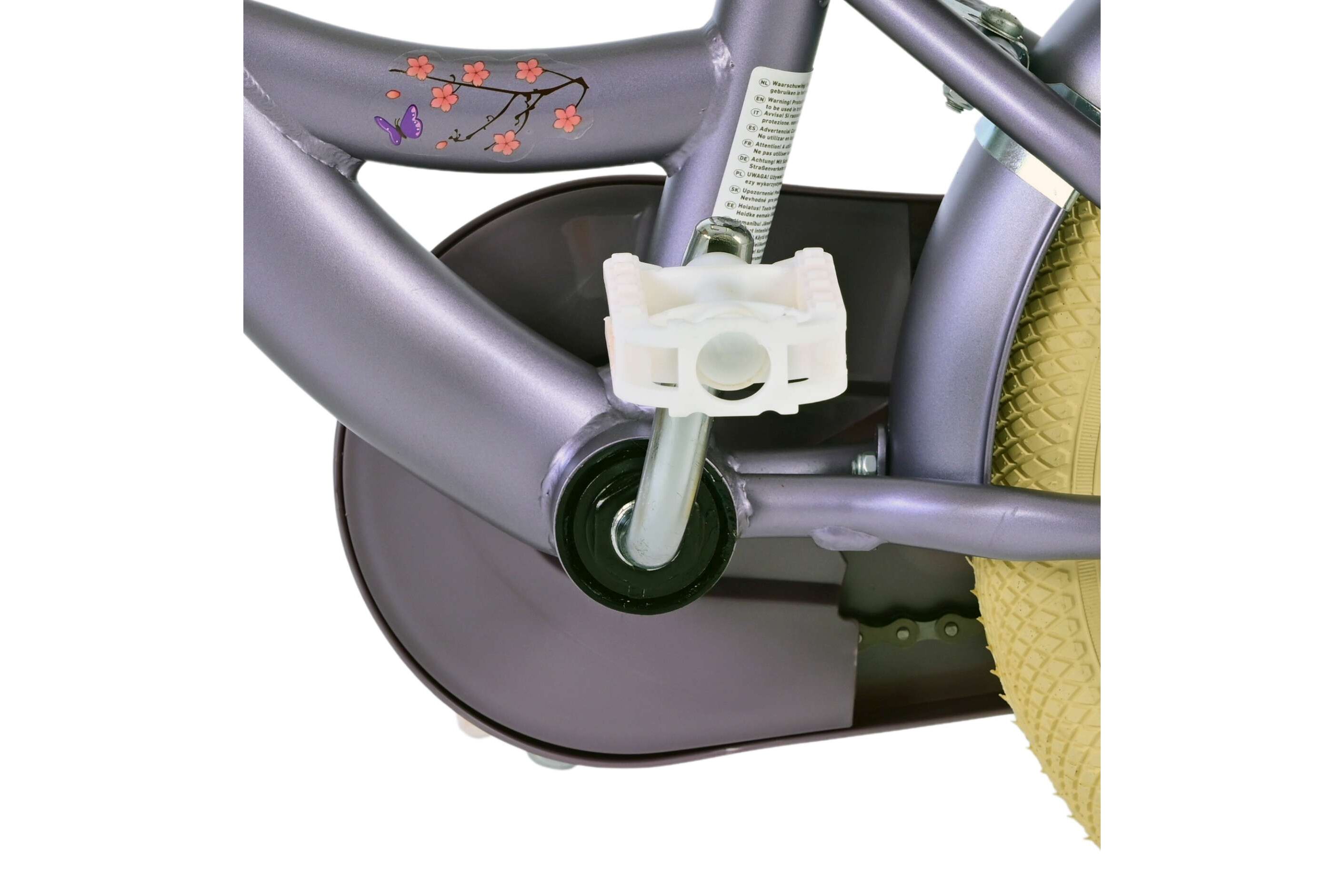 Barncykel Volare Blossom 12 tum – Lila för barn 3–4 år - 10