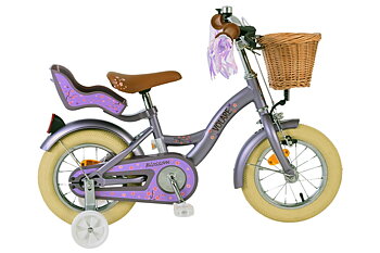 Barncykel Volare Blossom 12 tum – Lila för barn 3–4 år