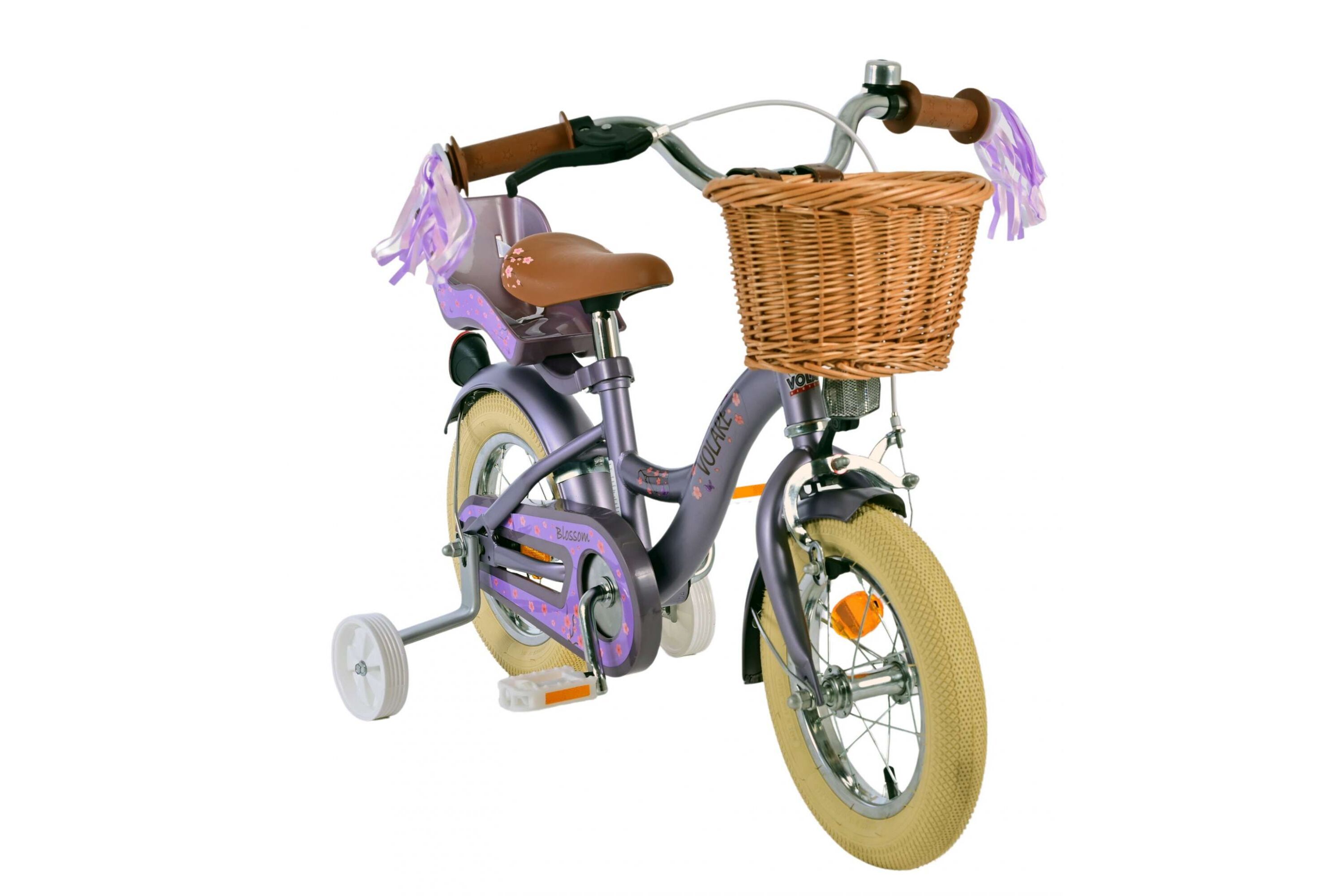 Barncykel Volare Blossom 12 tum – Lila för barn 3–4 år - 6