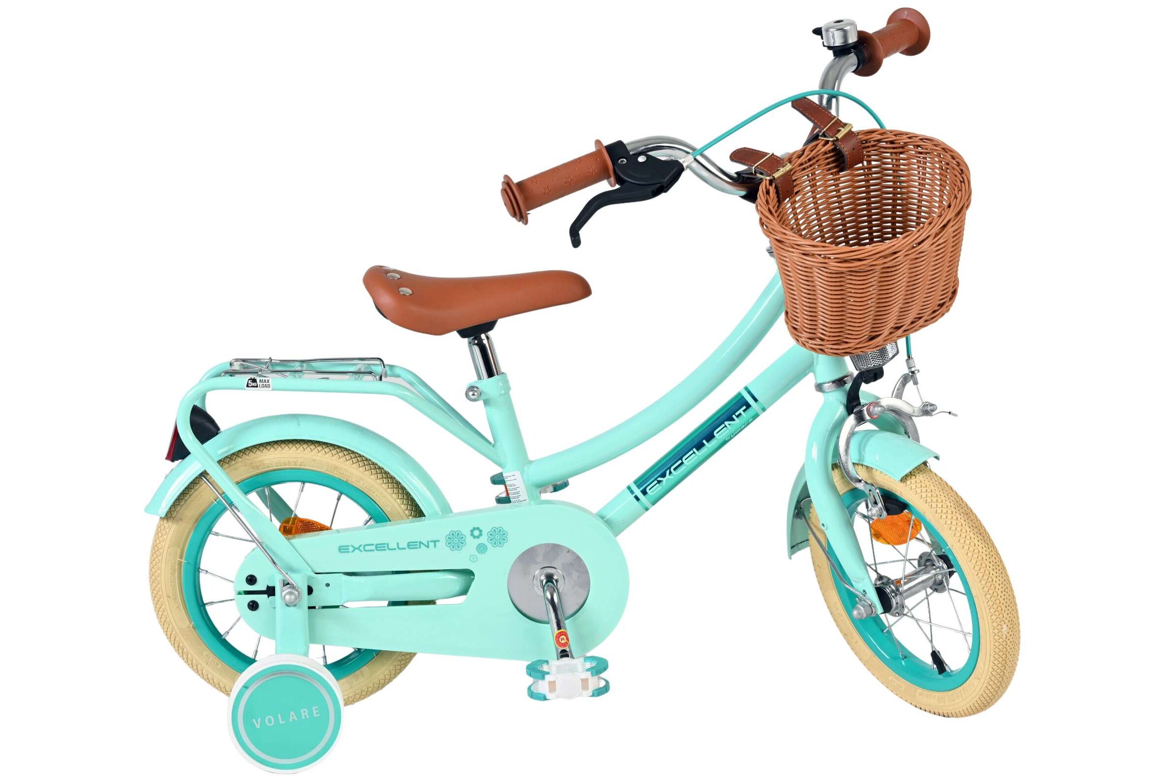 Barncykel Volare Excellent 12 tum – Grön för barn 3–4 år - 9