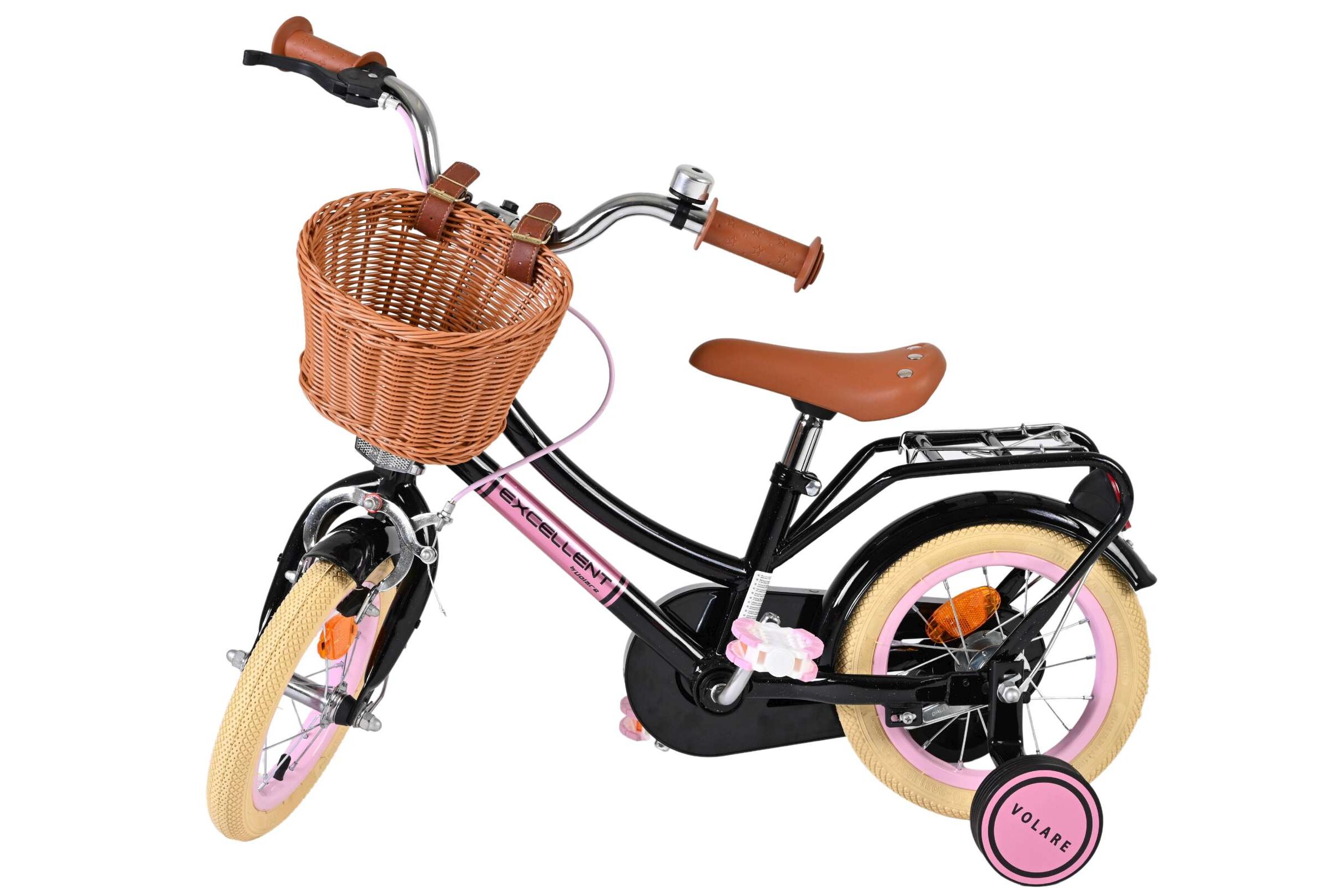 Barncykel Volare Excellent 12 tum – Svart för barn 3–4 år - 4