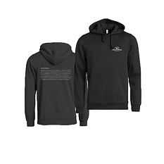 Hoodie Svart - UNISEX  - 6-9
