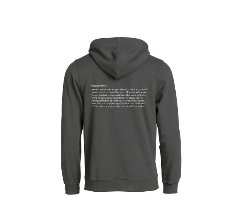 Hoodie Svart - UNISEX  - 6-9 - 2