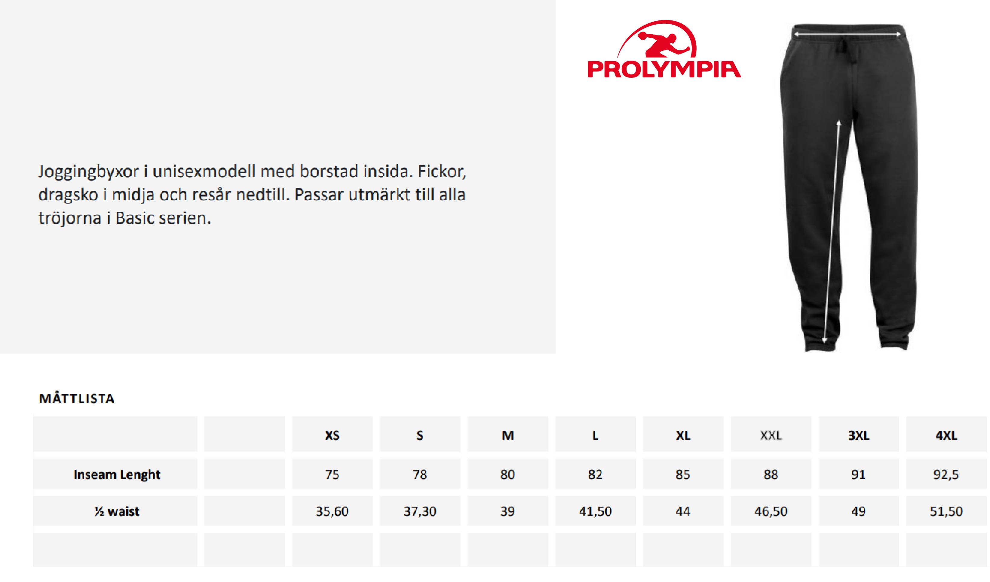 Byxa Svart - UNISEX  - 6-9 - 2