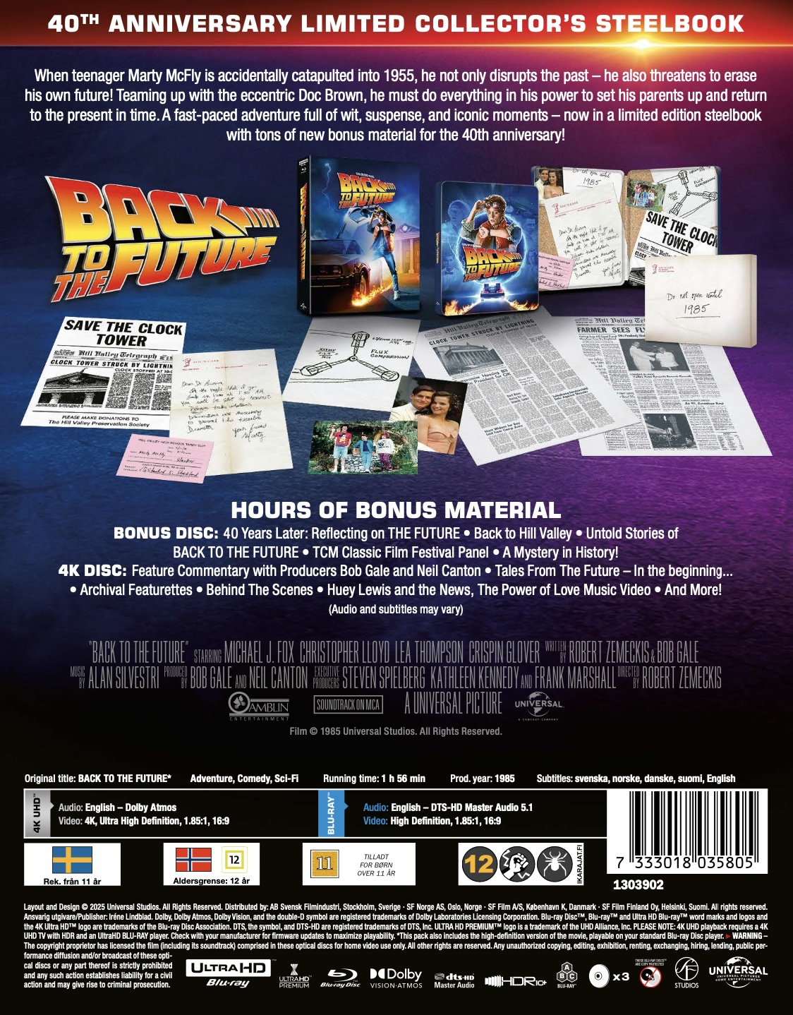 Back To the Future (Limited Edition Steelbook) (4K Ultra HD + Blu-ray) - 2