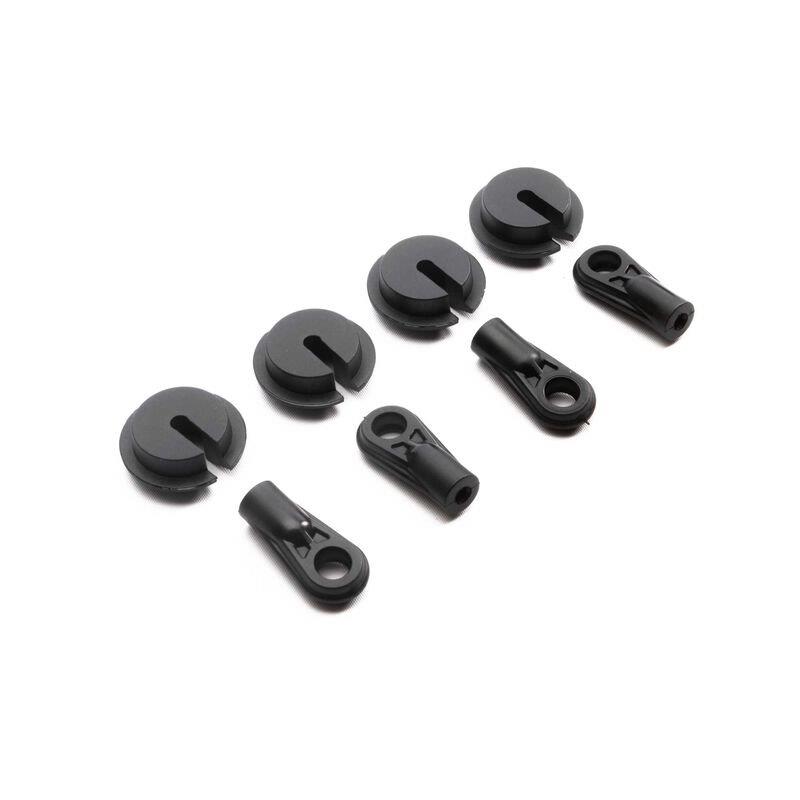 AXIAL SCX6: Shock End & Spring Cup (4)