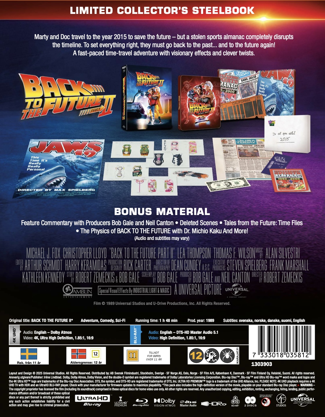 Back To the Future: Part II (Limited Edition Steelbook) (4K Ultra HD + Blu-ray) - 2