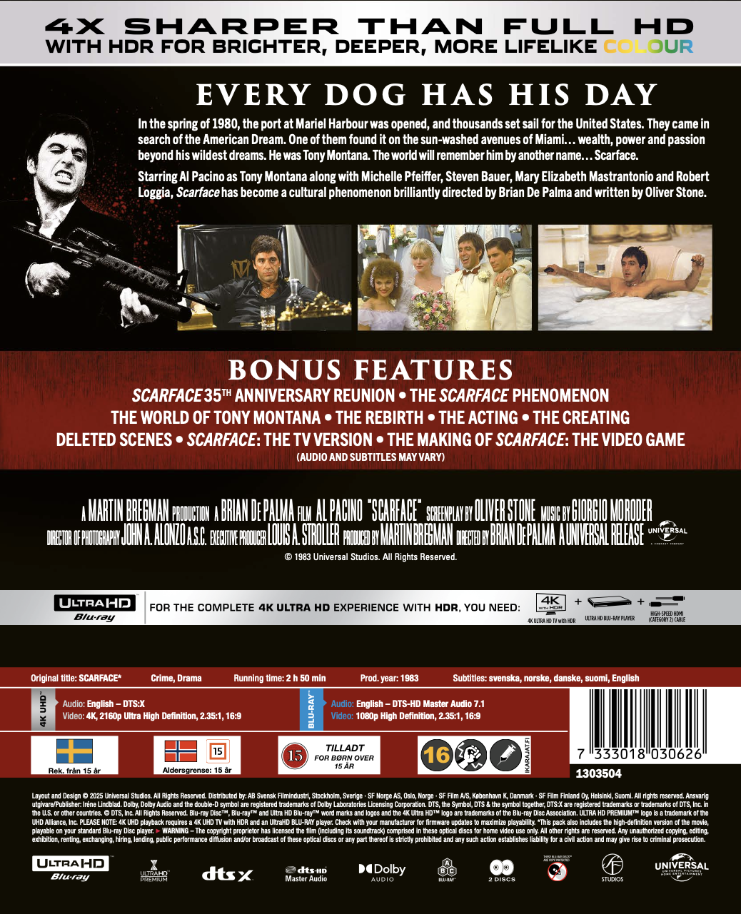Scarface (Limited Edition Steelbook) (4K Ultra HD + Blu-ray) - 2