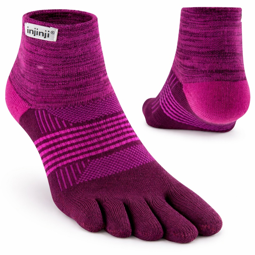 Injinji Naisten Trail Midweight Mini-Crew Purppura