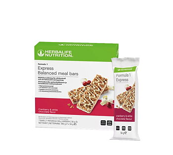 Formula 1 Express Balanced Meal Bars White Chocolate & Cranberry
