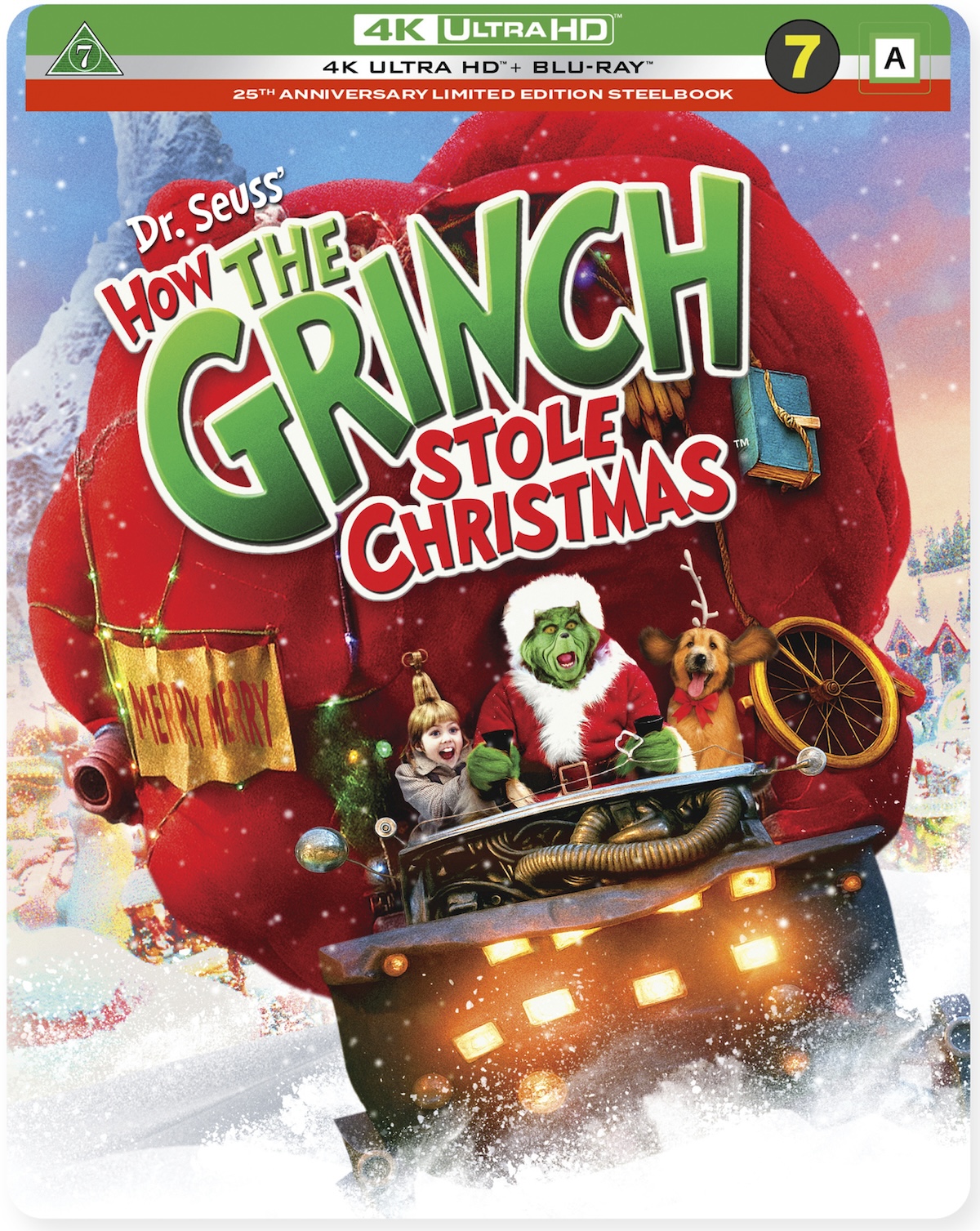 Dr. Seuss' How The Grinch Stole Christmas (Limited Edition Steelbook) (4K Ultra HD + Blu-ray)