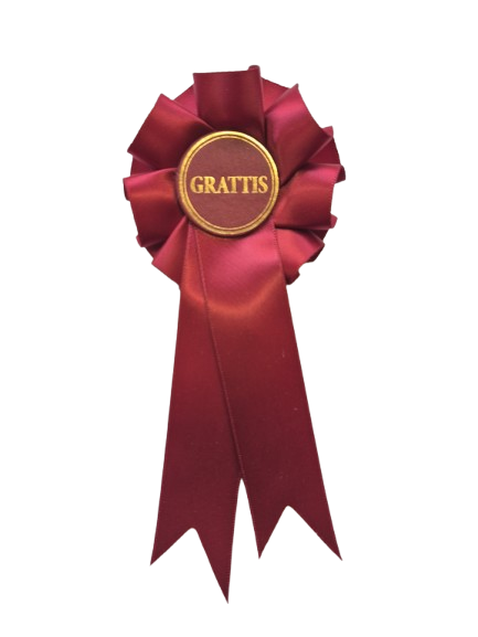 Minirosetter, GRATTIS, med nål, 10-pack - 2