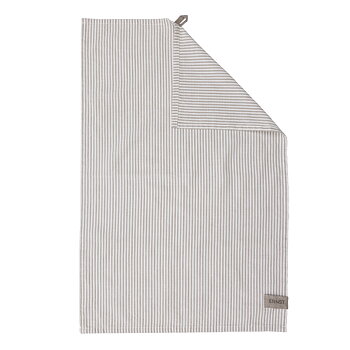 ERNST FORM Kökshandduk randig beige/vit