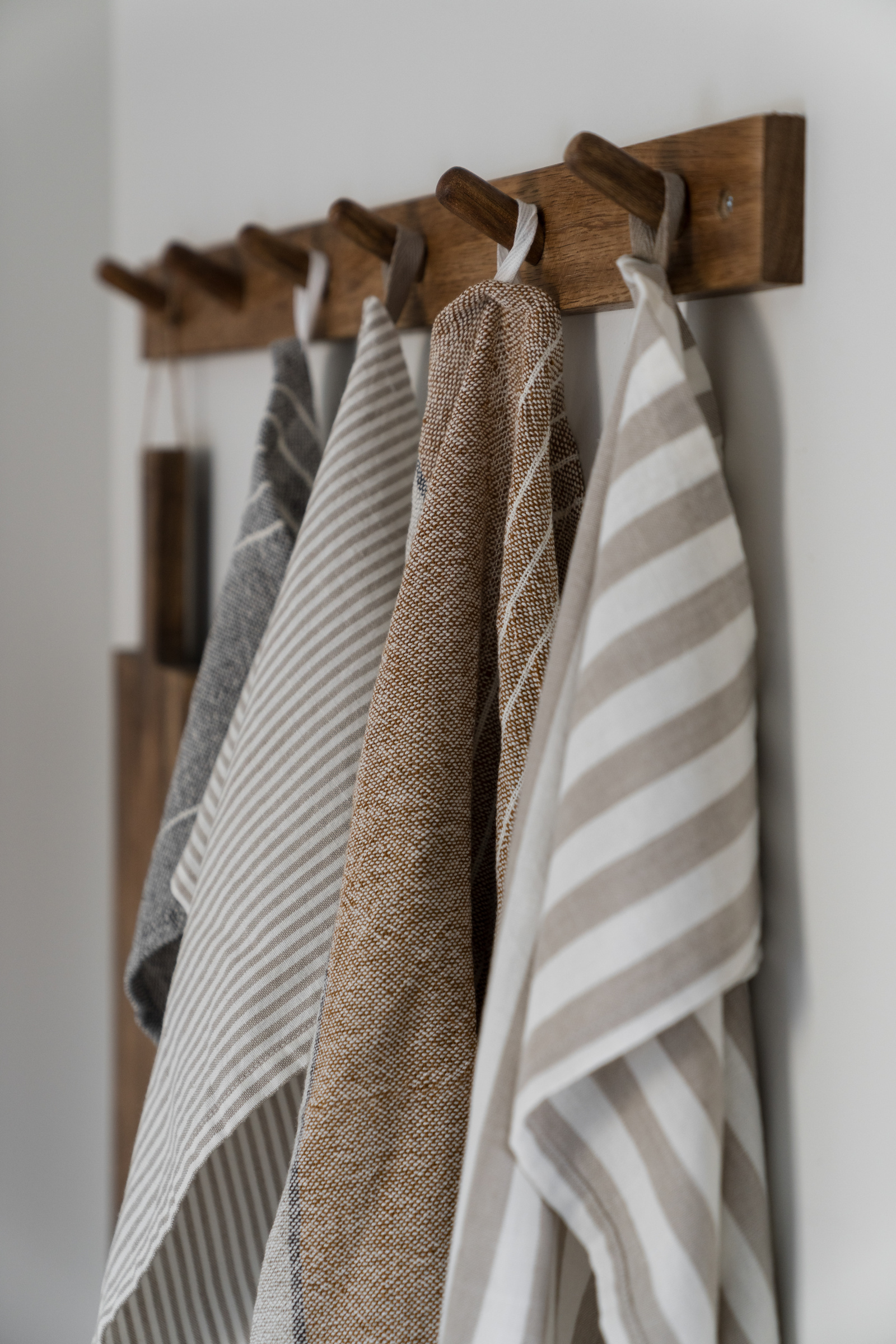 ERNST FORM Kökshandduk randig beige/vit - 2