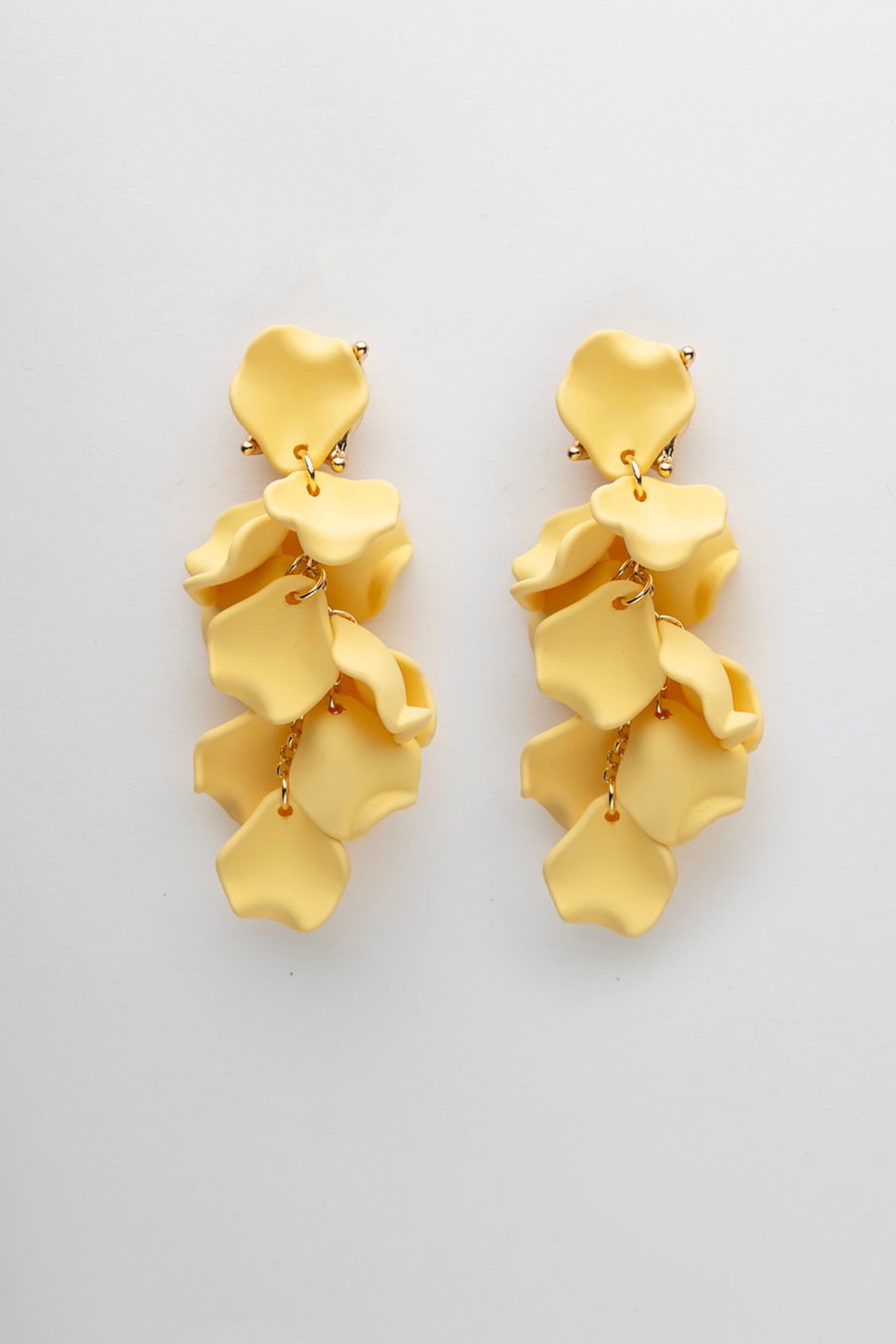 Leaf Earrings Mini Light Yellow